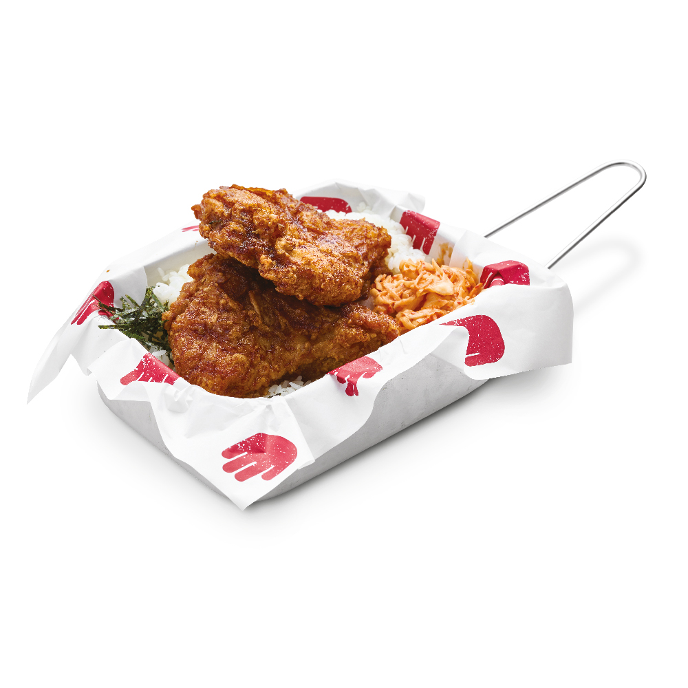 Chicken chop rice box a la carte