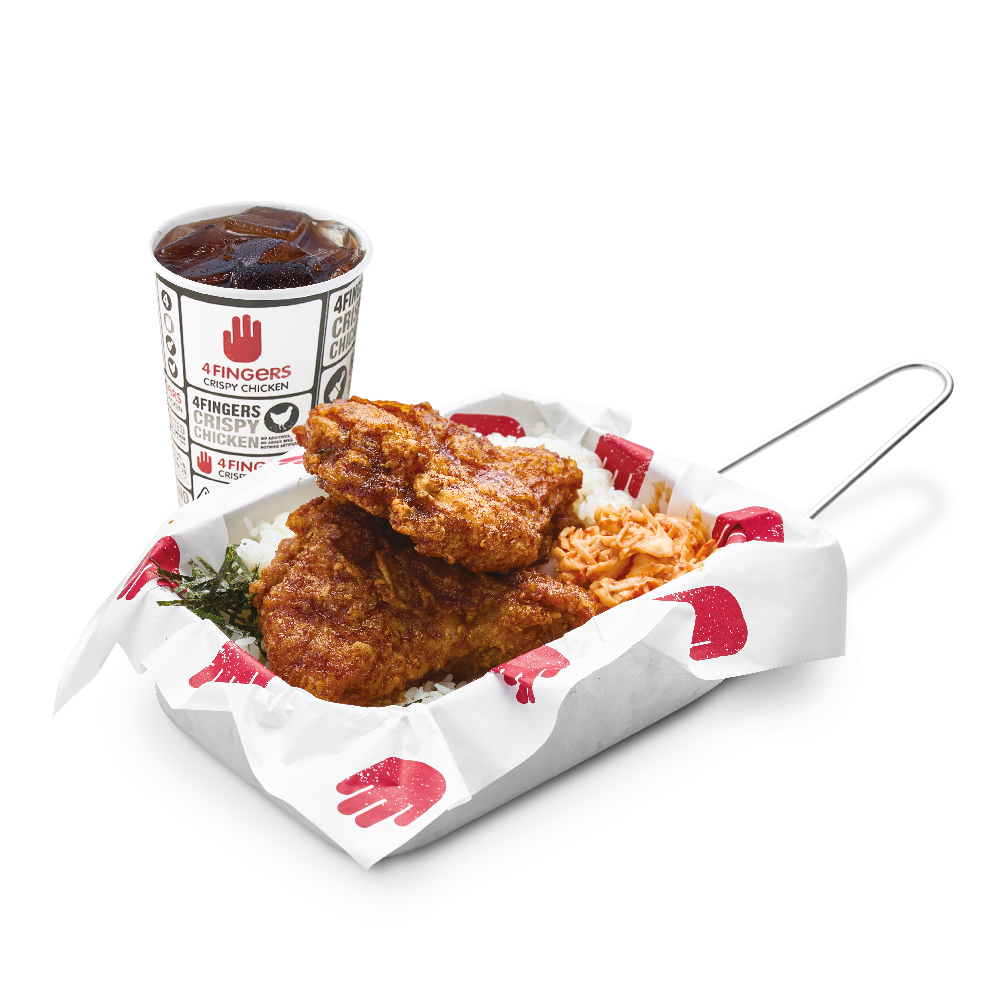 Chicken chop rice box combo