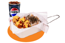Salted Egg Boneless Chicken Bites Rice Box Combo
